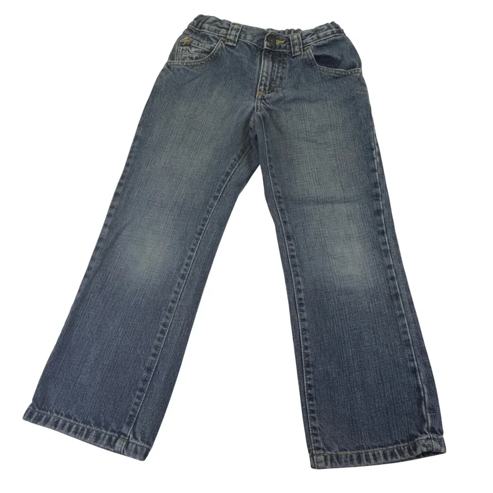 Wrangler WRG Jeans Co Boys Blue Denim Jeans Size 8 Regular Adj Waist 1025B3